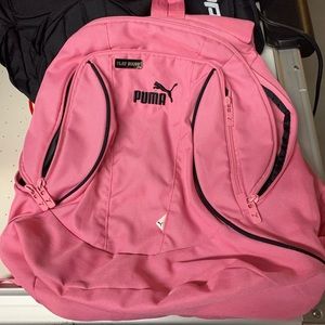 Pink puma bookbag